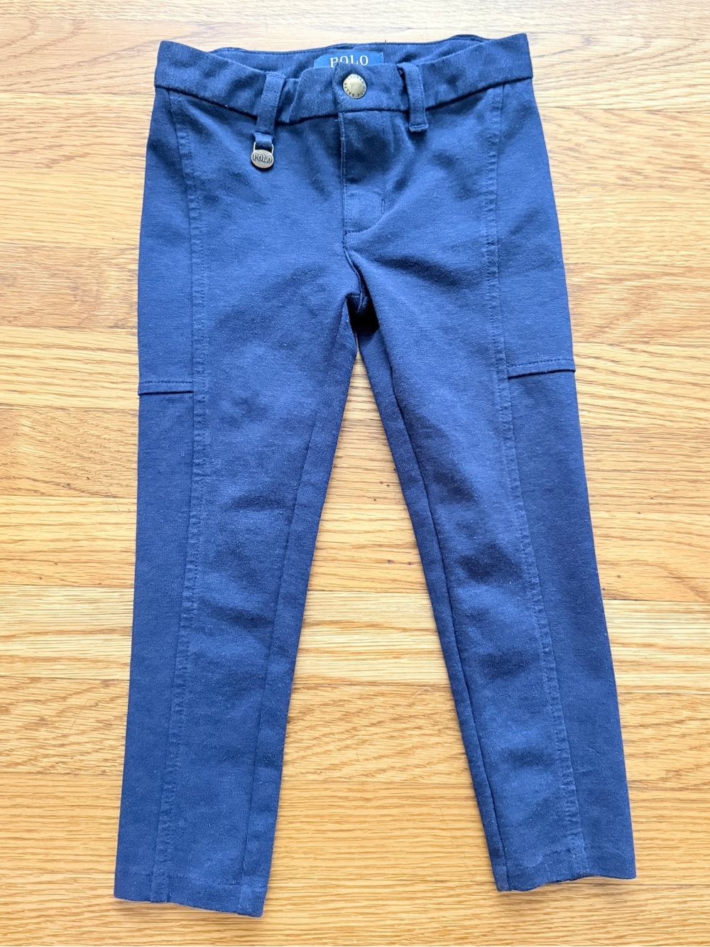 Polo Ralph Lauren blue girls stretch ponte leggings 3/3t